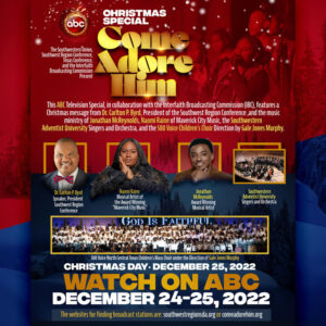 ABC Christmas Special to Feature Adventist Speaker and Musical Guests